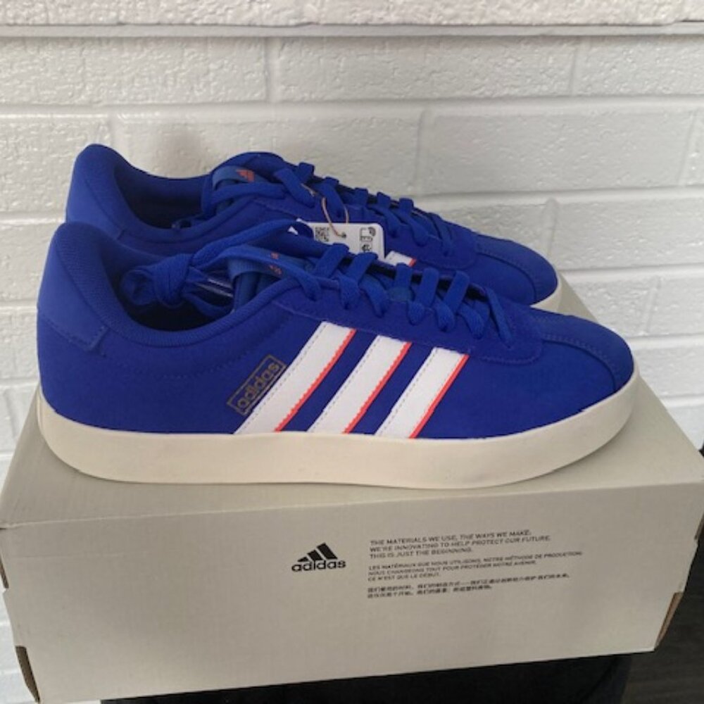 Brand new Adidas Mens Blue VL Court 3.0 Shoes - Men's 9.5 - Picture 5 of 9